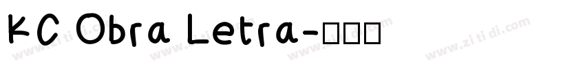 KC Obra Letra字体转换